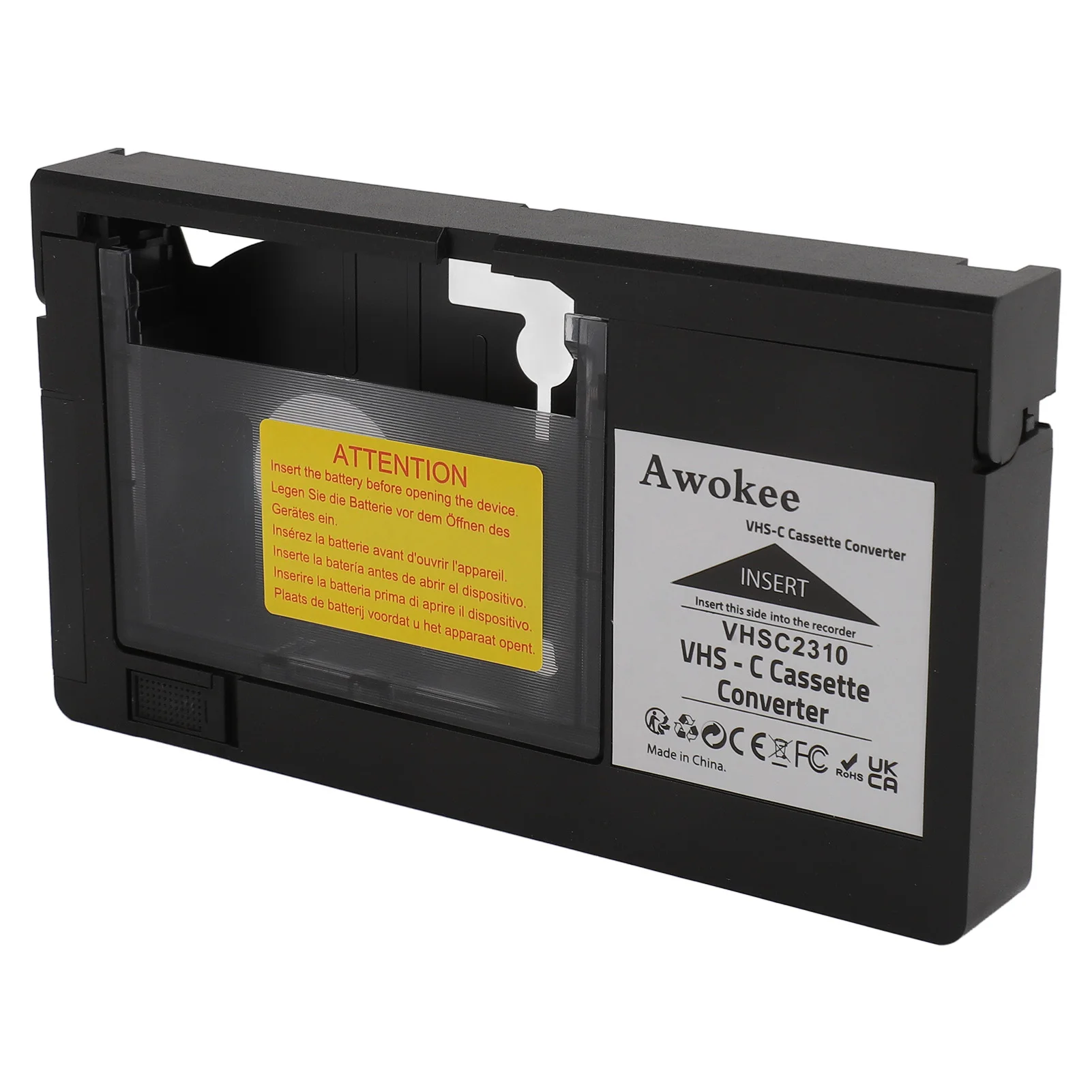 Camcorders Cassette Adapter Playback Recording Video Cassette Adaptor Easy Operation One Key Control for S‑VHS‑C S‑VHS Tapes