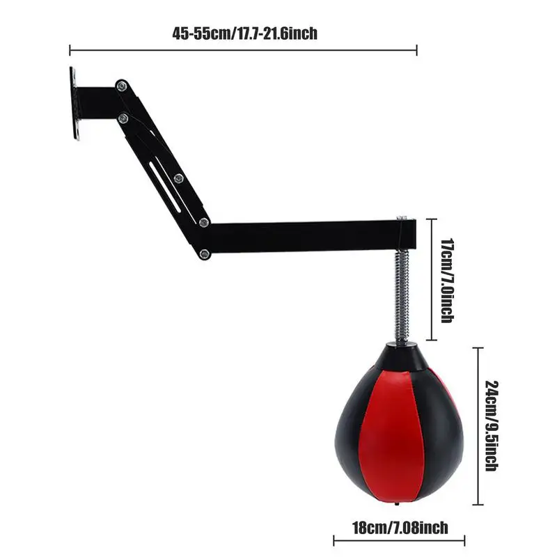 Speed Bag Boxing Punching Speed Bag Hanging Punching Bag Muay Thai Sandbag Gym MMA Fitness Sports Equipment Training