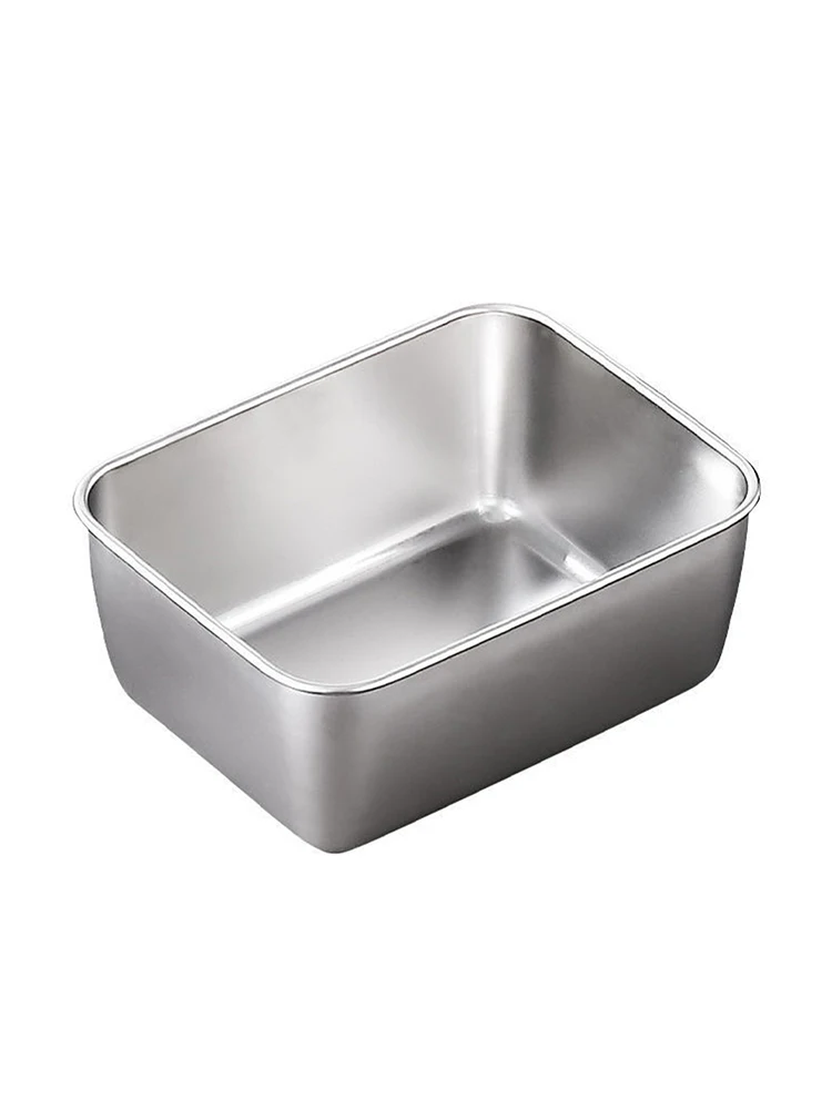 Rectangular Hotel Pan With Lid Stainless Steel Dishwasher Home Restaurant Safe Deep Storage Pan Commercial Steam Table Pan