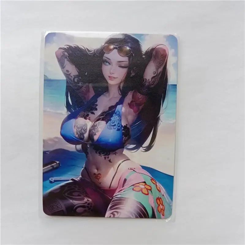 Anime Genshin Impact Ganyu Yae Miko Metal Cards Game Peripheral Essential for Card Lovers Christmas Birthday Gift Toys