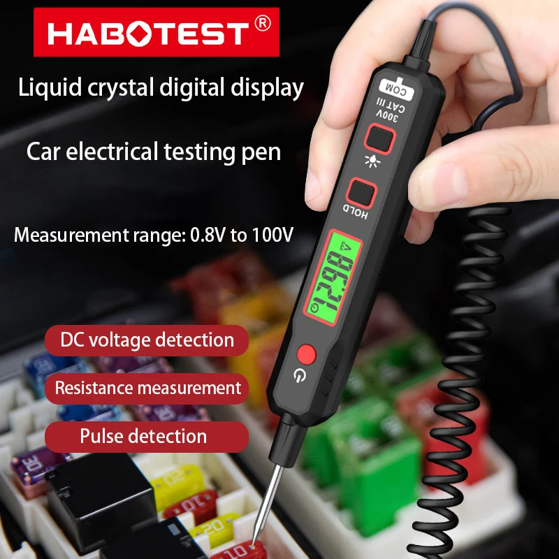 

Digital display car voltage tester