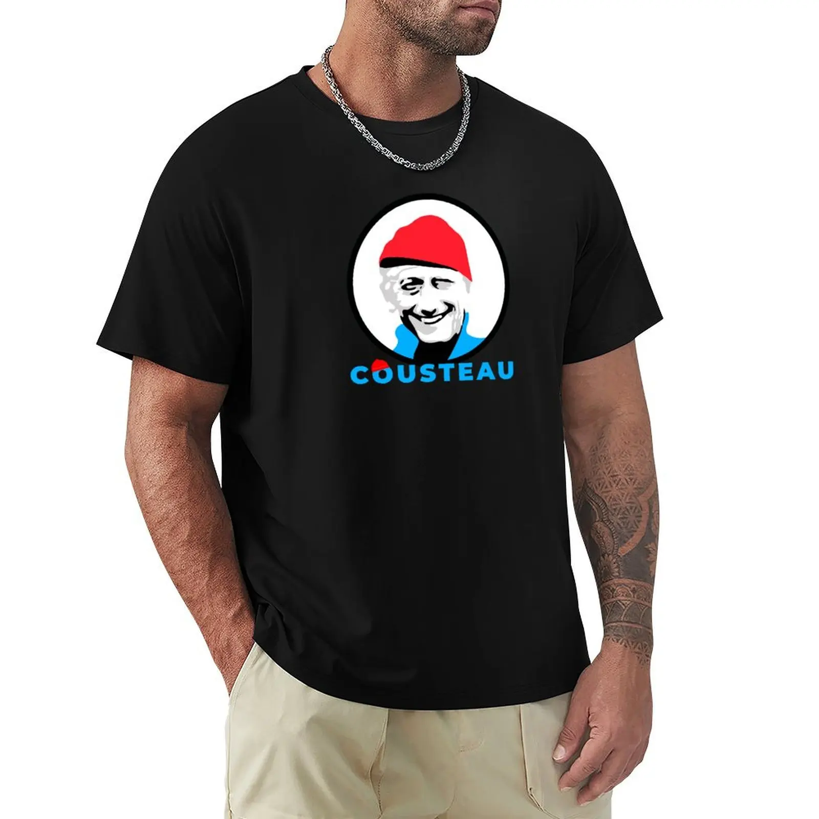 Jacques Yves Cousteau T-Shirt Modern Style Print T-Shirt