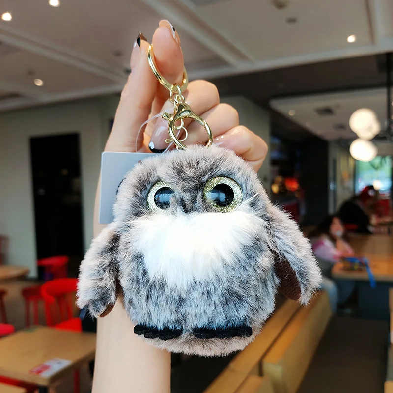 

2023 New Cartoon Kawaii Owl Plush Toys Soft Cute Animal Stuffed Plush Keychain Pendant Kids Couple Bag Accessory Birthday Gift
