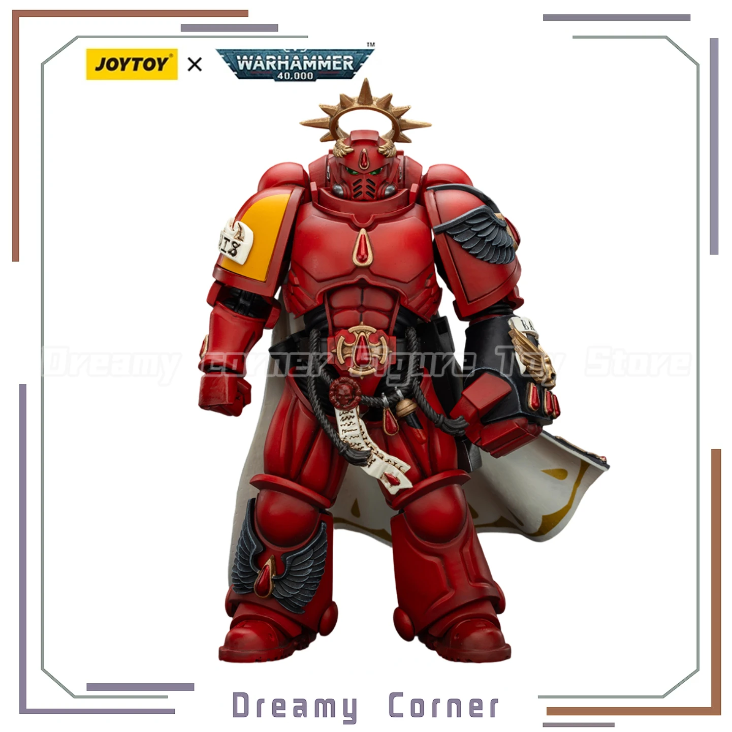 

【В наличии】JOYTOY 1/18 Фигурка Warhammer 40K Blood Angels Капитан с пистолетом Inferno и модель Power Fist, игрушка