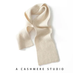 Cashmere Scarf Women And Men Winter Warm Knitted Classic Stripes Short Scarves Ladies Adults Scarf Christmas New Year Gift