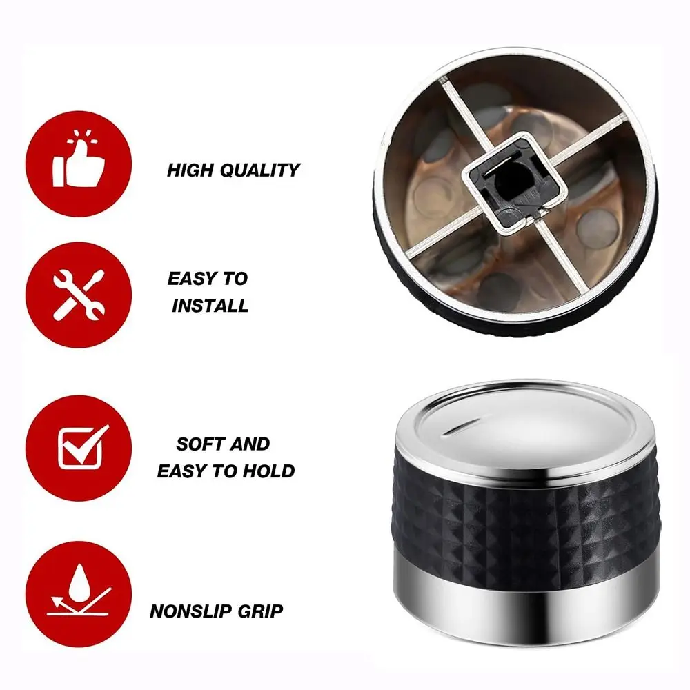 New Chrome Plated Grill Control Knobs Plastic With D Shaped Barbecue Stove Knob Gas Grills Replacement Parts
