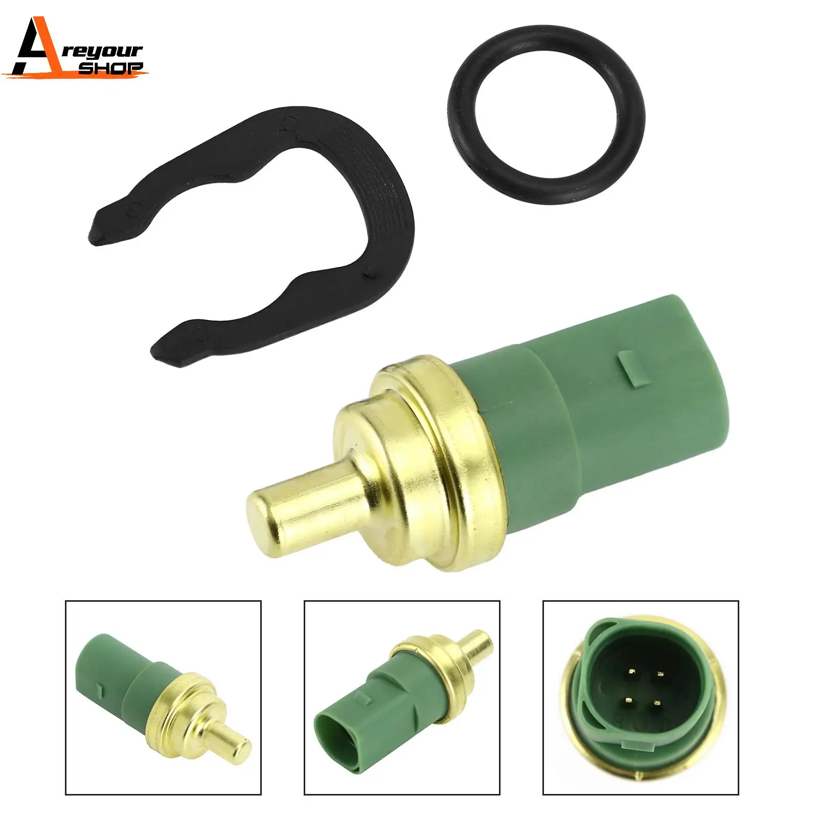 Areyourshop Water Coolant Temperature Gauge Sensor for Audi For Ford For Seat For Skoda 059919501A 078919501C 032121142 Car PART