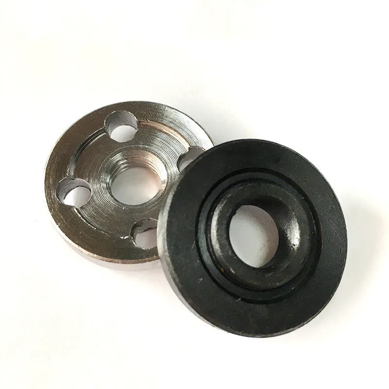 2pc/set Angle Grinder Flange Nut Disc Inner Outer Lock Cutting Power Tool Replacement Part for Aperture 16mm-20mm Circular Saw