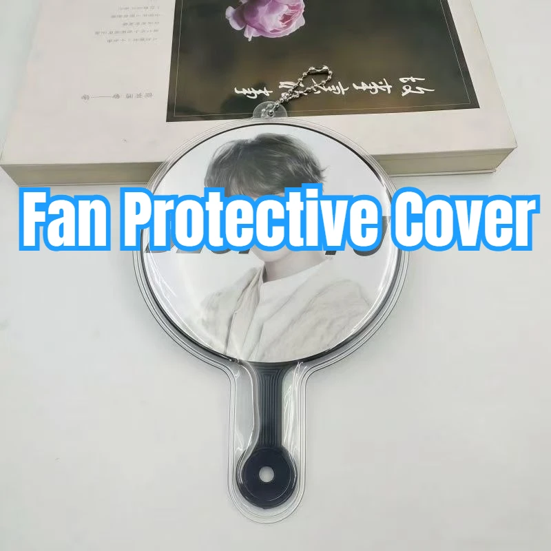 2pcs Double-sided Supporting Star Idols Concert Hand Fan Protection Sleeve Mini Korean King Fan Cover