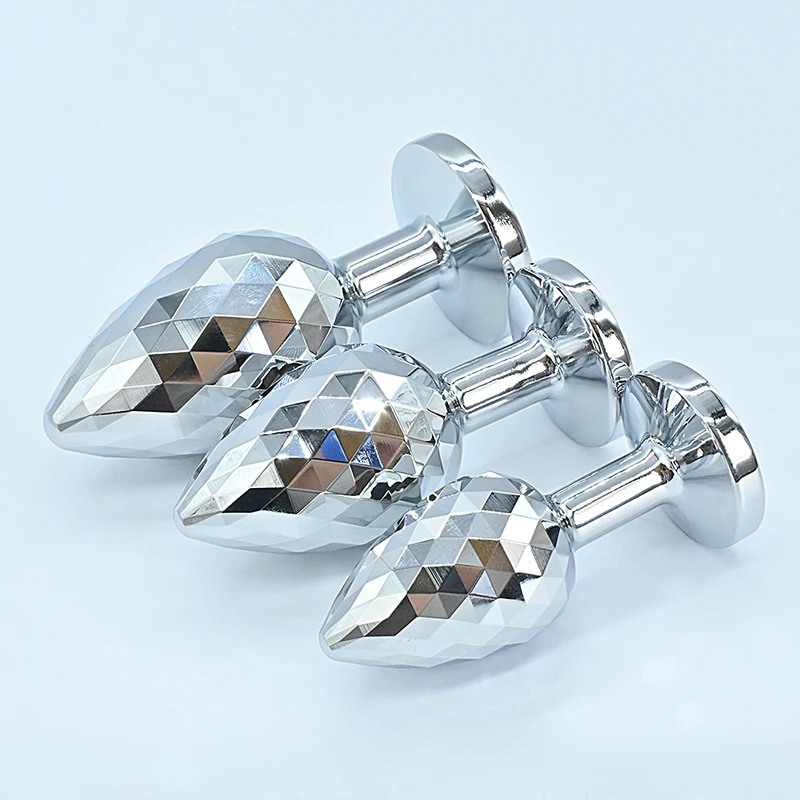 Diamond Surface Stainless Steel Butt Plug For Woman Crystal Base Sex Anal Plug Anal Toys Sex Toys For Woman Men Adult Games - view 6