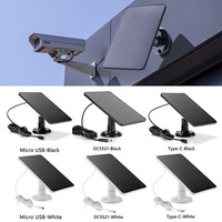 4W Solar Security Camera Panel 5V with Micro USB Type C Outdoor DC Waterproof Solar Cells Charger Home Solar Power System