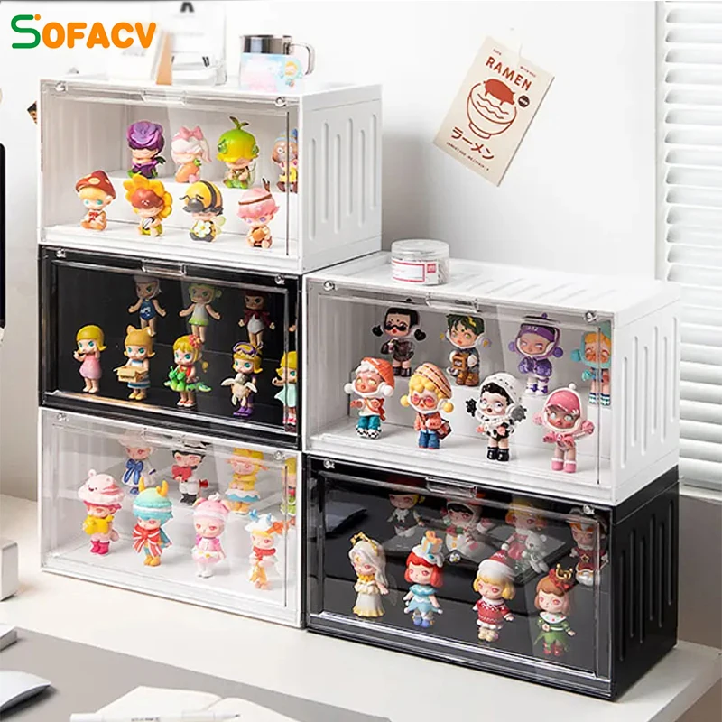 

Acrylic Doll Display Shelf Cosmetics Perfume Dust-proof Figures Display Case Figures Display Stand Dust Proof Doll Toy Storage