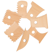 7 Pcs Ceramic Clay Tools Sculpture Measuring Ceramics Sculpting Scrapers Wooden Carve Model Kit
