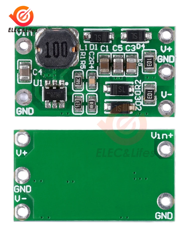 5Pcs DC-DC Boost Module Single Voltage to Positive and Negative Voltage Power Supply Positive to Dual Voltage DC 3-15V to 5V 12V