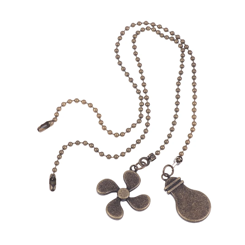 Fan Shape Ceiling Fan Pull Chain Light Shape Chandelier Pull Chain Metal Pendant Pull Chain Extension Chandelier Chain Extender