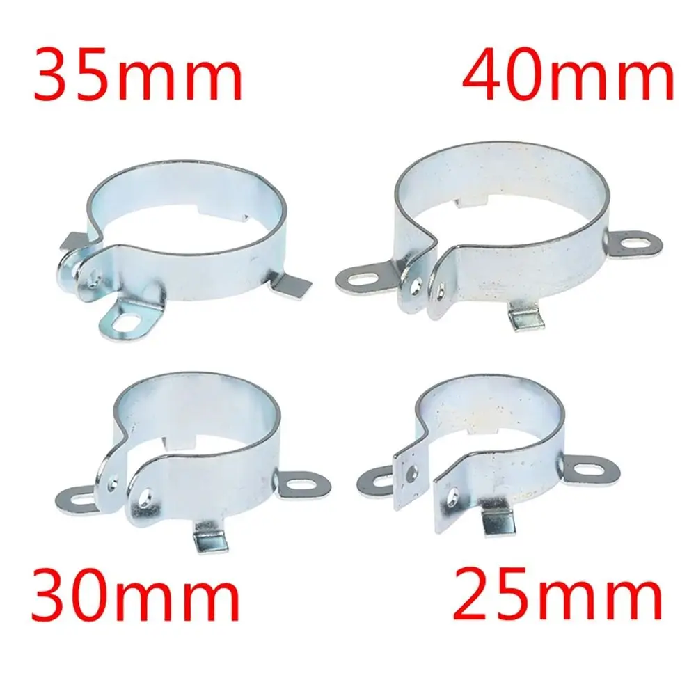 1Pcs Iron Hoop Holder Capacitor Clip 2 Feet Tin Plated Fixing Bracket 25mm 30mm 35mm 40mm Fastening Clamping Ring Mounting Clamp