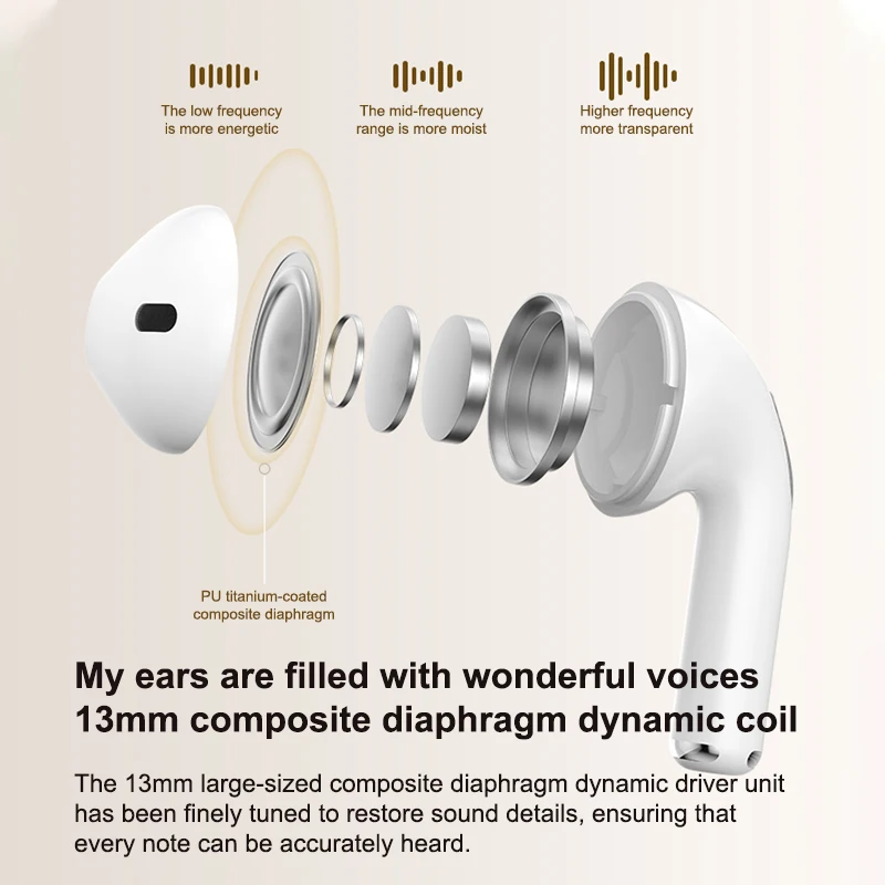 سماعة رأس بخاصية البلوتوث Air Por4 سماعة رأس لاسلكية تعمل بالبلوتوث، حافظة شحن طويلة للتحكم باللمس لجميع الهواتف الذكية #3