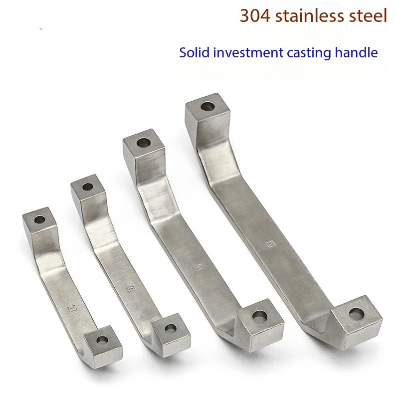 

Precision cast 304 stainless steel bow shaped arc-shaped handle, thickened solid industrial heavy-duty equipment door handle
