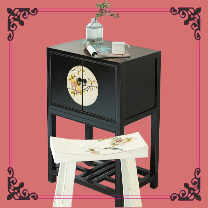 جديد النمط الصيني Mijia تأثيث المنزل الطعام خزانة جانبية خزانة الشاي حامل زهور خزانة