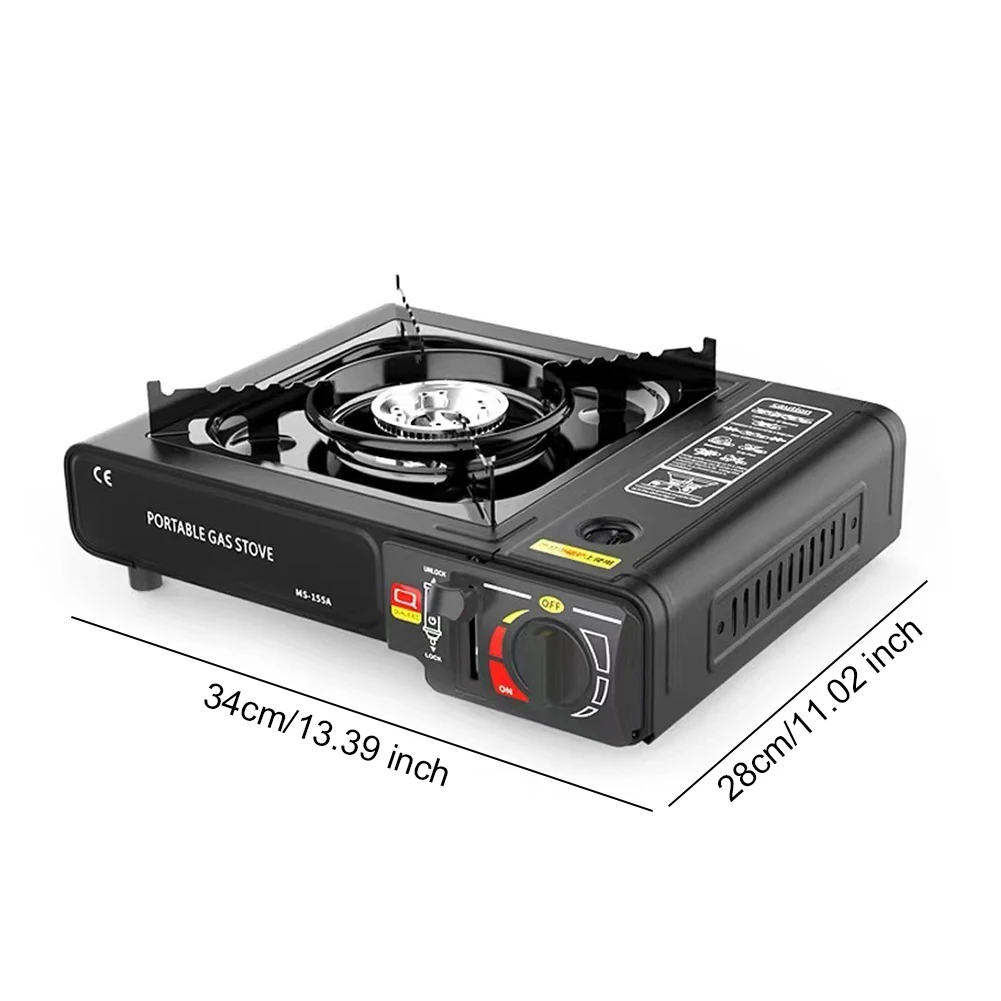 Camping Stove Automatic Ignition Large Firepower Stove Burner Windproof Energy Saving Alloy Dual-use Gas Stove Camping Supply