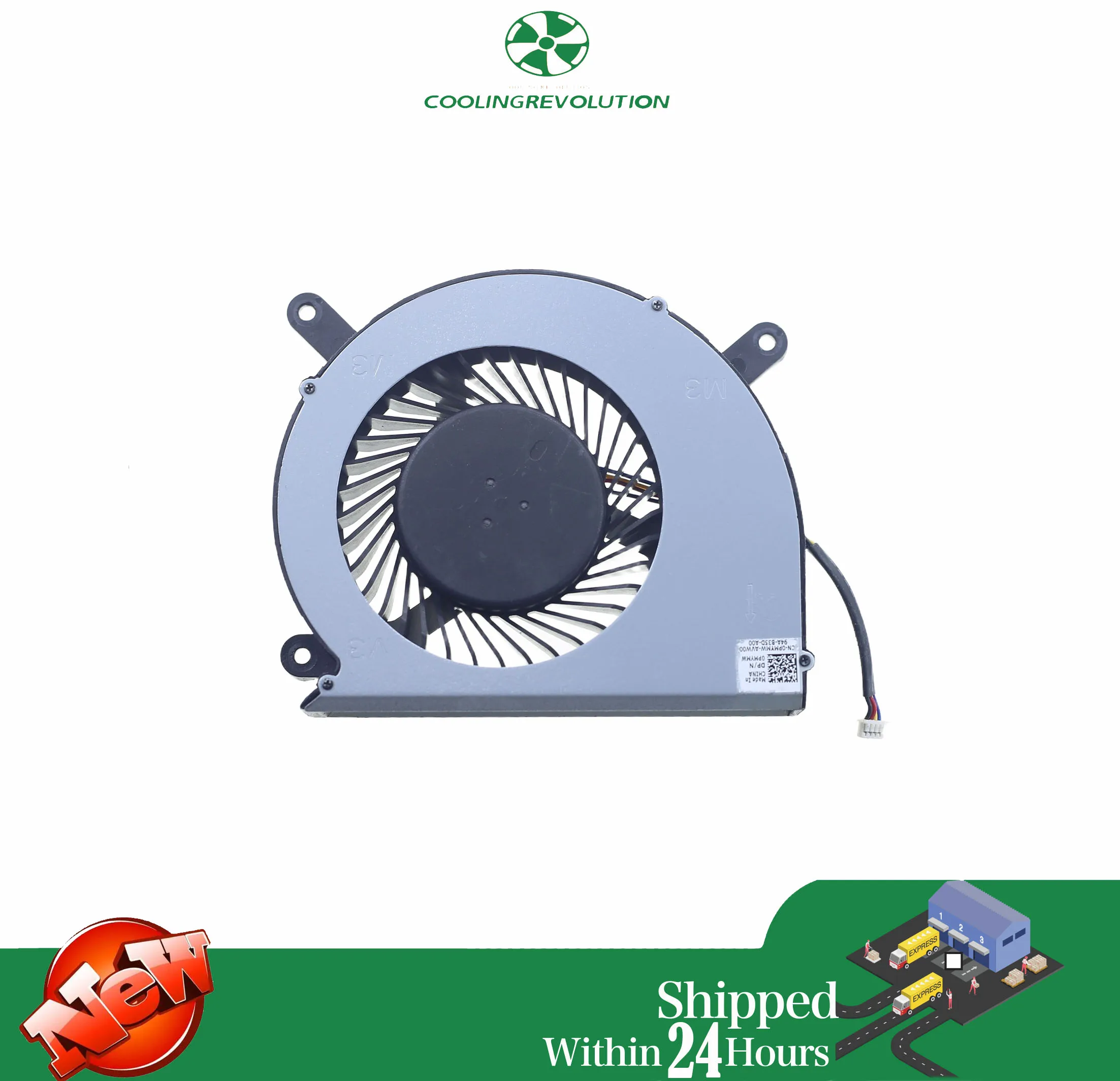 Genuine For Dell Optiplex 7460 All-In-One CPU Chassis Cooling Fan PMYMW 0PMYMW BAZB1115R2U
