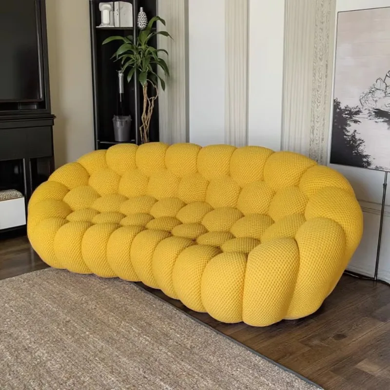 

123 Seat Colorful Bubble Style Football Sectional Sofa Fabric Integrated Shaping Cotton Material Lazy Sofa Hotel Living Room