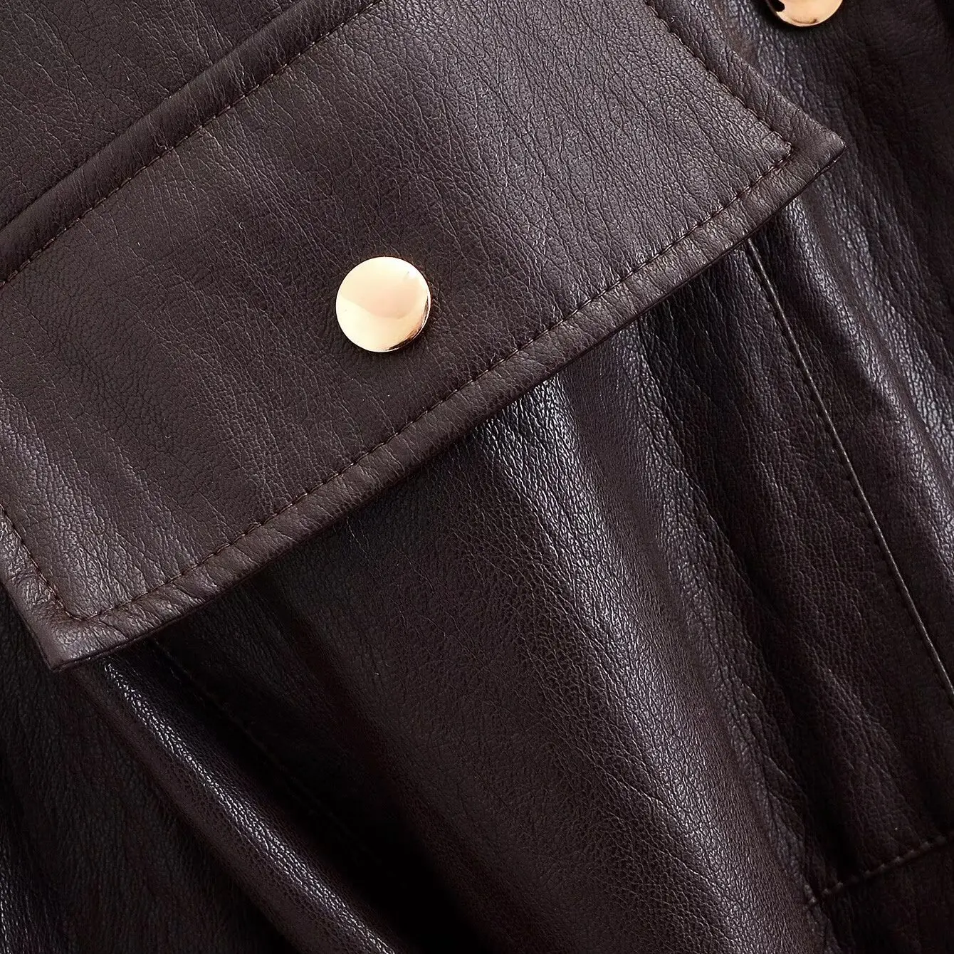 جايت جلدي طويل أنيق مع حزام خريفي جديد Sle ملابس نسائية ملابس خارجية متعددة الاستخدامات من ألياف البوليستر مشهد Busin