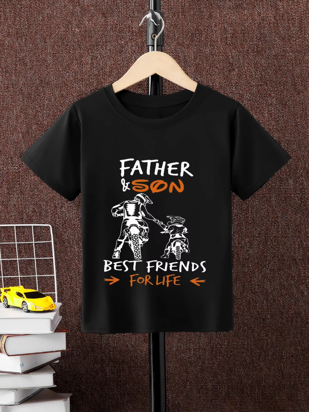 

2025 Summer New short-sleeved T-shirt for boys and children best friends comfortable and cute casual short style Comfortable Tee