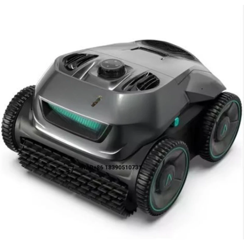 Fully Automatic Stainless Steel Swimming Pool Cleaning Robot Eco-Friendly Long-Lasting Plug-Powered Vacuum Cleaner 5000mAh