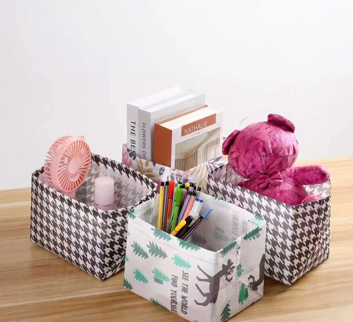 1 Stück Aufbewahrungsbox für Zuhause oder Büro, Aufbewahrungsbehälter für Büromaterial, einfache Aufbewahrungsbox für verschiedene Gegenstände und Spielzeug