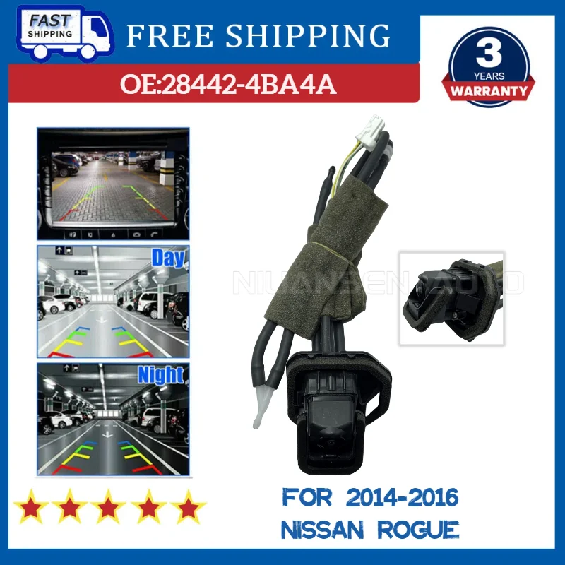 

284424BA4A 28442-4BA4A Car Rear View Reverse Back up Parking Camera HD For Nissan Rogue 2.5L 2014 2015 2016