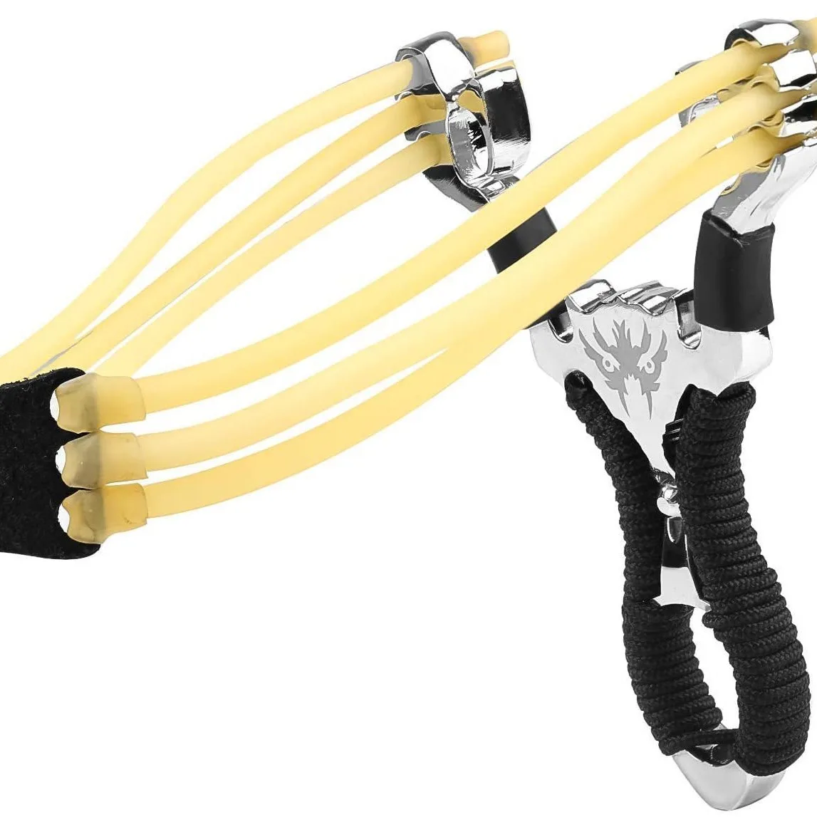 Fionda in lega di alluminio ad alta potenza con elastici per tiro e pesca precisi