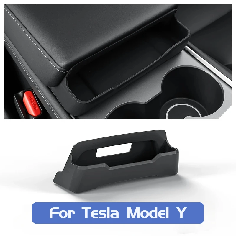 

For Tesla Model Y Armrest Box Glasses Box Central Control Glasses Case Tray Phone Sunglasses Storage Box Car Accessories Modely