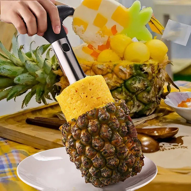 Novel Stainless Steel Pineapple Slice Corer Peeler Tools Fruit Kitchen Accessories Gadgets Utensils Kitchen Items Kitchenware