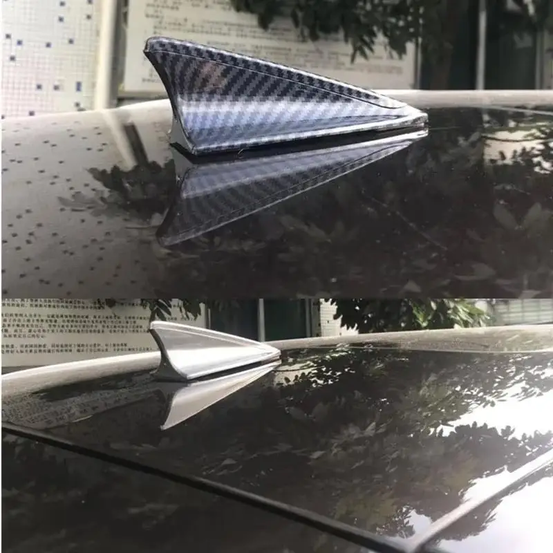 Shark Fin Car Roof Antenna Replacement Universal Adhesive Mount Waterproof Signal Boost Decorative Accessory for Cars view 6
