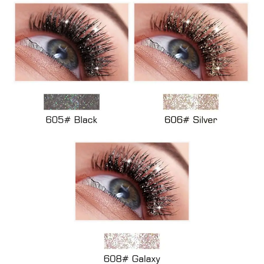 Fiber Brush Makeup Tool Beauty Lash Lift Party Shiny Glitter Mascara Glitter Mascara Eyelash Extension Starry Eyelash Mascara