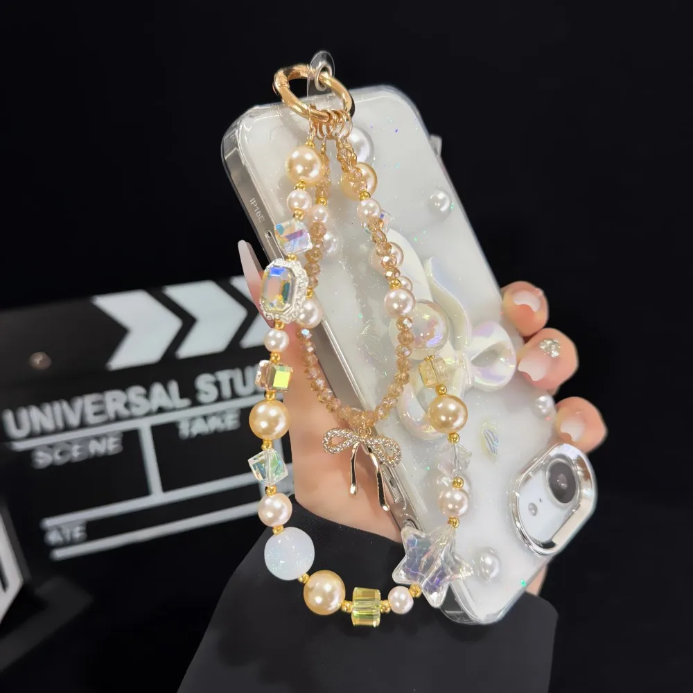 الإبداعية القوس ستار جراب هاتف سلسلة حقيبة عالمية ملحق مفتاح سوار هايدي حبة العالمي حزام الهاتف القابل للتطبيق #5