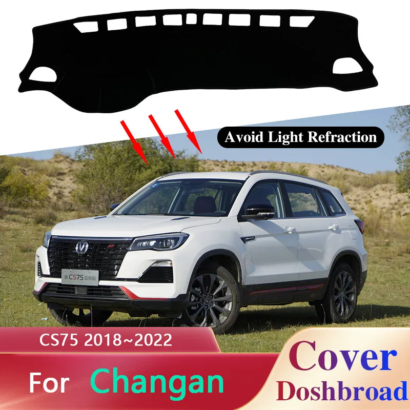 

Dashboard Cover Board Mat Carpet for Changan CS75 2018~2022 2019 2020 2021 Pad Sunshade Cushion Protect Car Stickers Accessorie