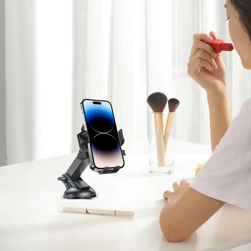 

Phone Mount Phone Holder Suction Cup Dashboard Smartphone Bracket With Suction Cup Cradle For Automobile Cellphone Travel