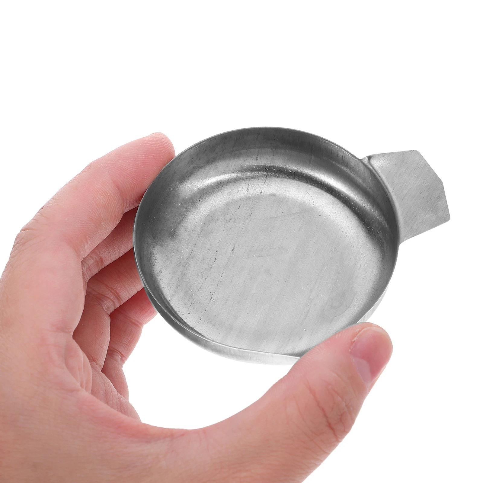 

5 Pcs Diamond Plate Stainless Steel Weighing Pan Electric Scale Rhinestones Tray