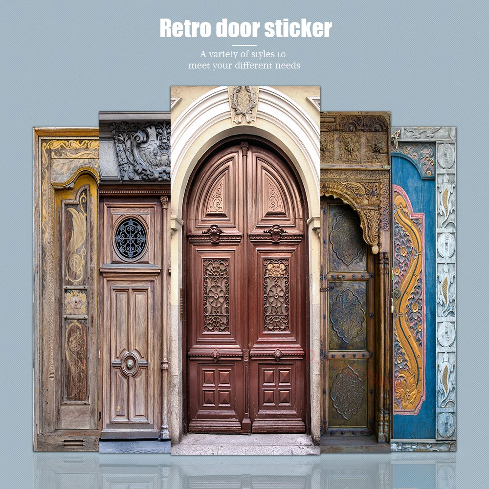 

Vinyl Waterproof Self-adhesive Sticker for Retro and Old-fashioned Wooden Doors Renovation and Decoration of Old Houses