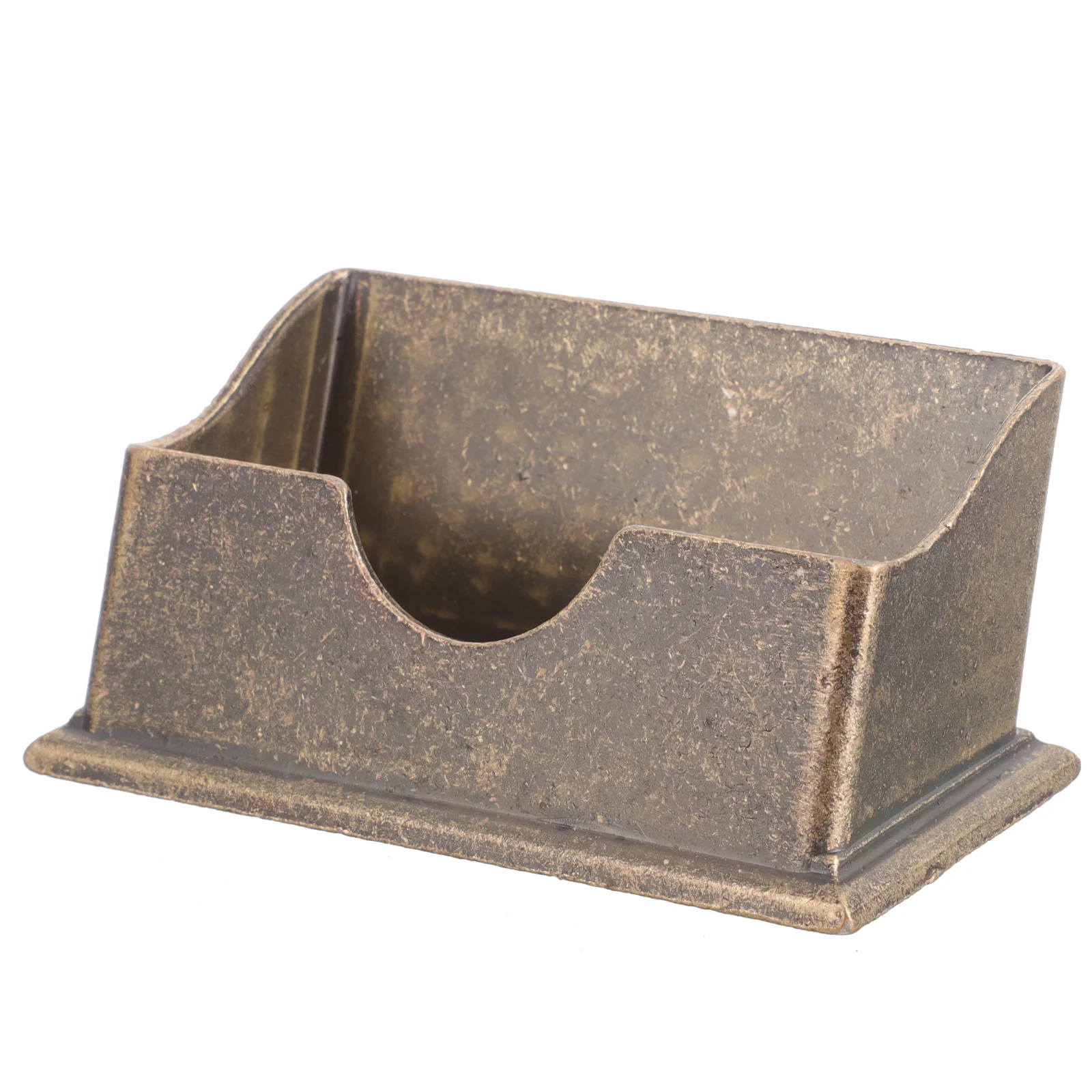 

Business Cards Storage Box Alloy Business Card Holder Practical Desktop Organizer Stand Cards Display Suitable for Office Use