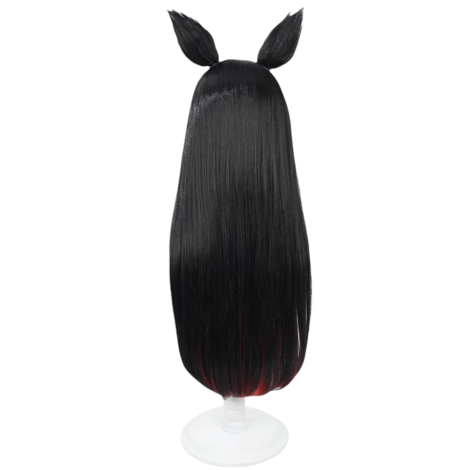 Blue Archive Kosaka Wakamo Cosplay Wigs with Ears Traight Heat Resistant Synthetic Hairs for Women Girl Halloween Accessories