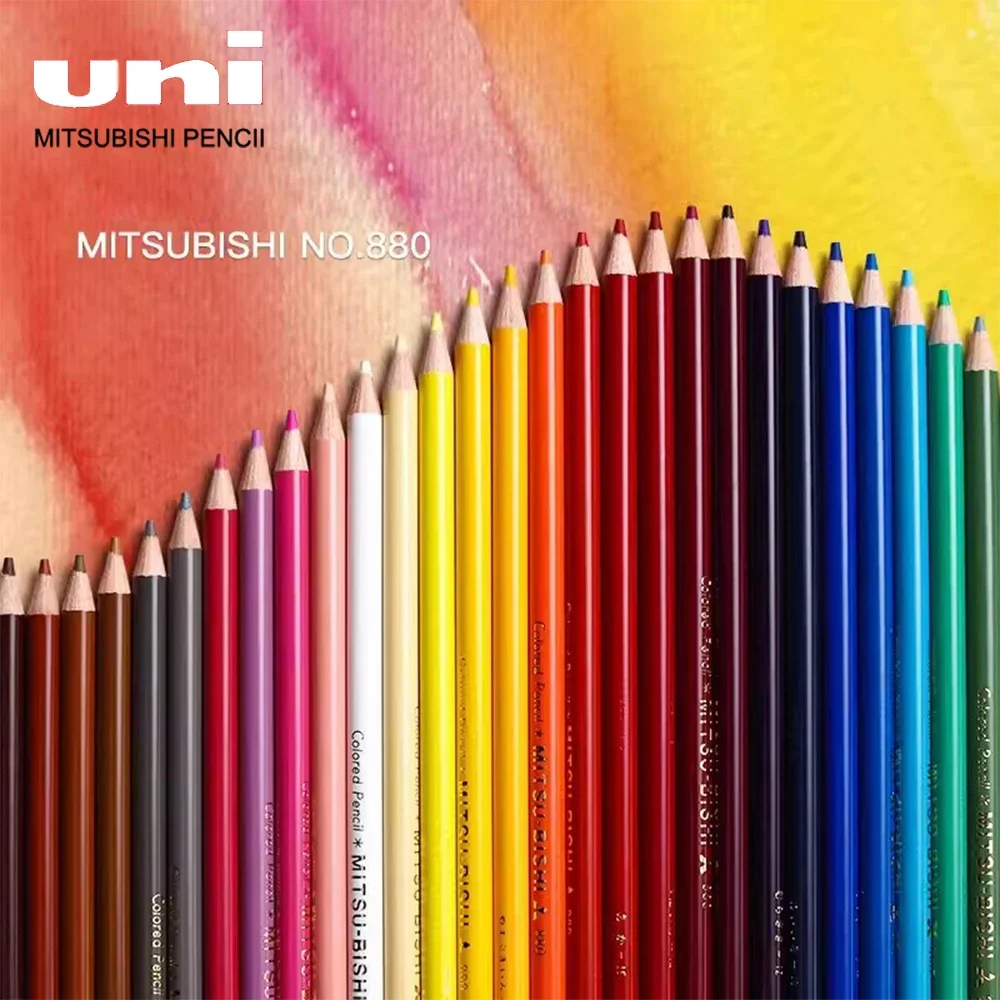 1pcs Japan UNI Oil Colored Pencil Crayons Drawing Manga Graffiti Coloring Easy Coloring Sketch Art Stationery School Supplies