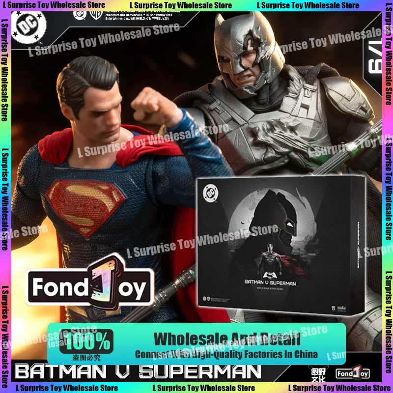 

Fondjoy BVS Figure Set Armored Batman Battle Damaged Superman Action Figures 1/9 Batman v Superman：Dawn of Justice DC Toys Gifts