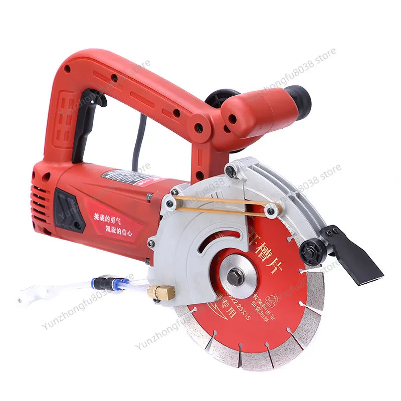 1908 Single-piece Slotting Machine 71mm Water and Electricity Installation Cable Box, Dust-free High-power Concrete
