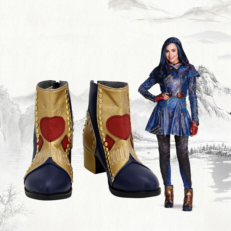 

Evie cosplay Shoes Boots Halloween costume anime exhibition highly restored character props