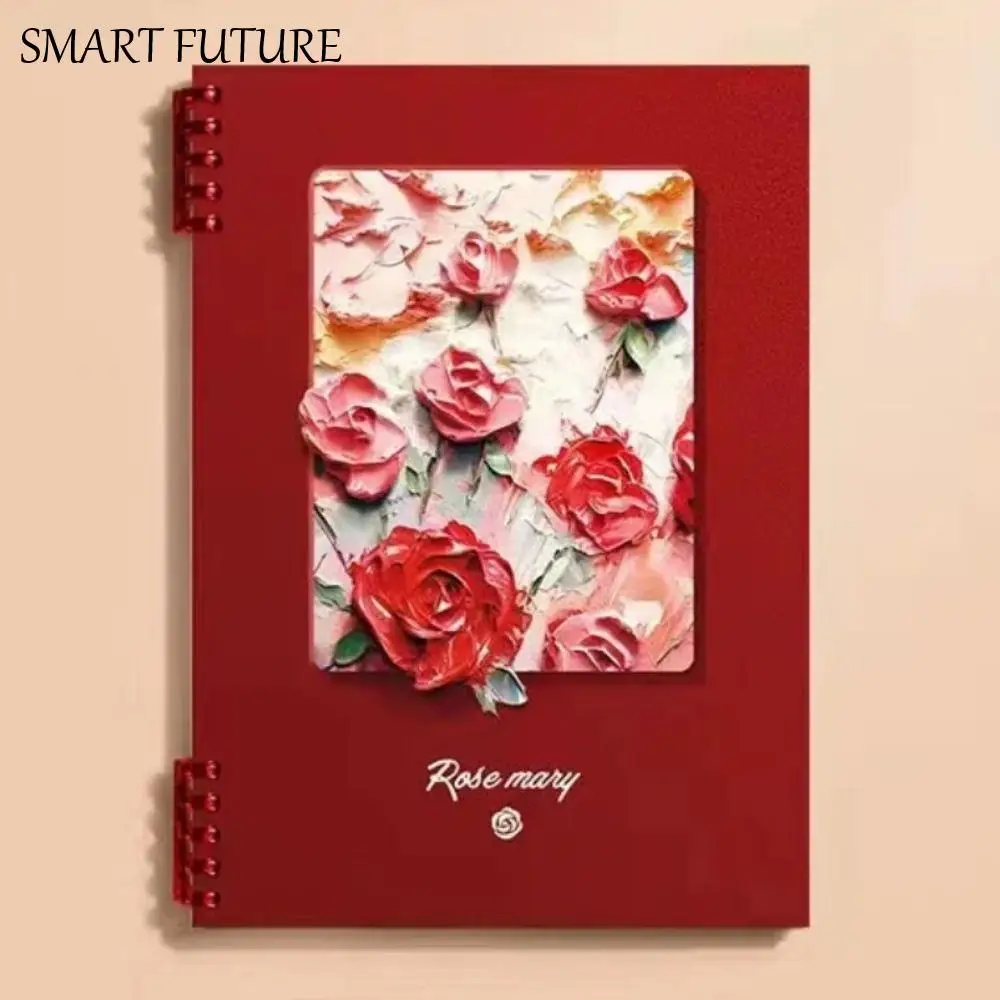 Oil Painting Loose-leaf Book A5/B5/A4 Rose Mary Filler Paper Notebook Somnambulist Ins Style Student Diary Notepad Journal