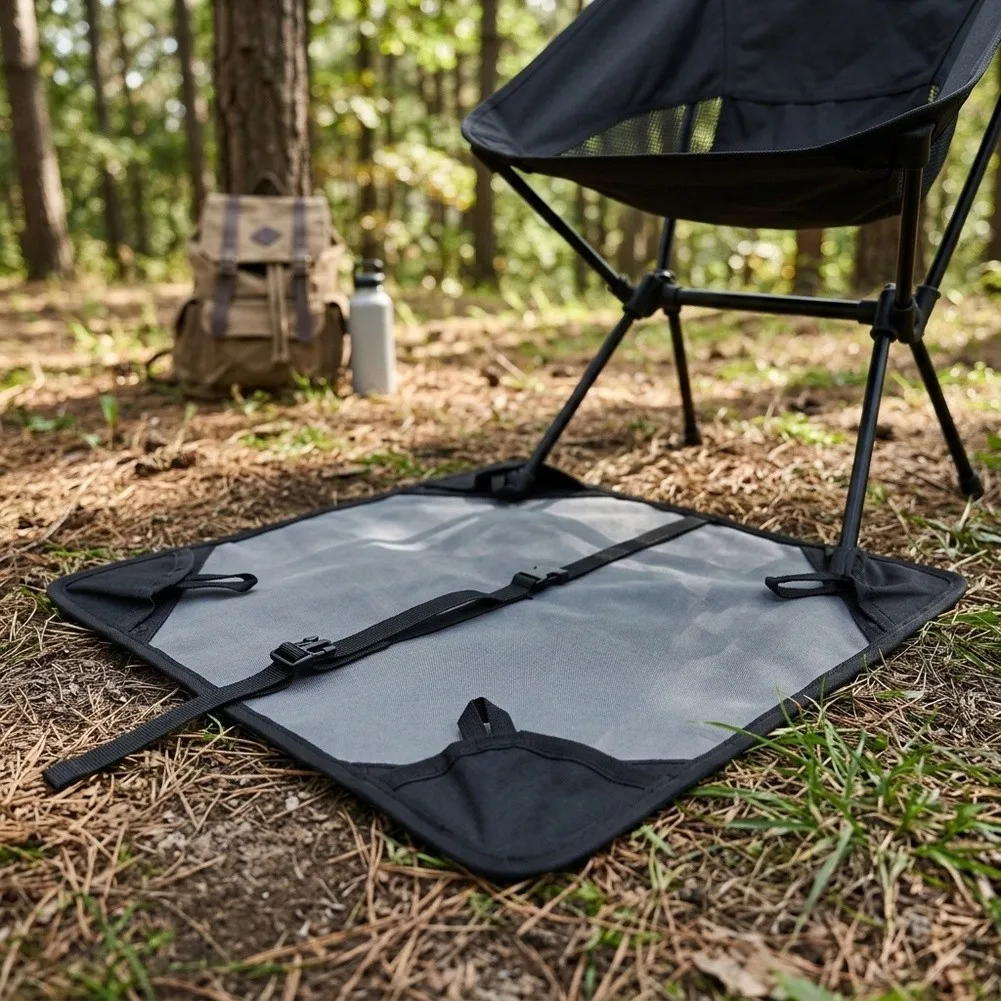 Foldable Outdoor Chair Support Pad Prevents Leg Sinking on Soft Ground Optimized for Folding Chairs Used at Beaches or Campsites