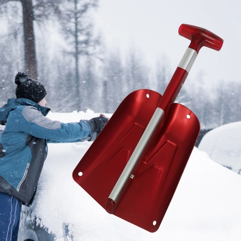 Portable Telescopic Aluminum Utility Car Adjustable Extended Edition Snow Shovel